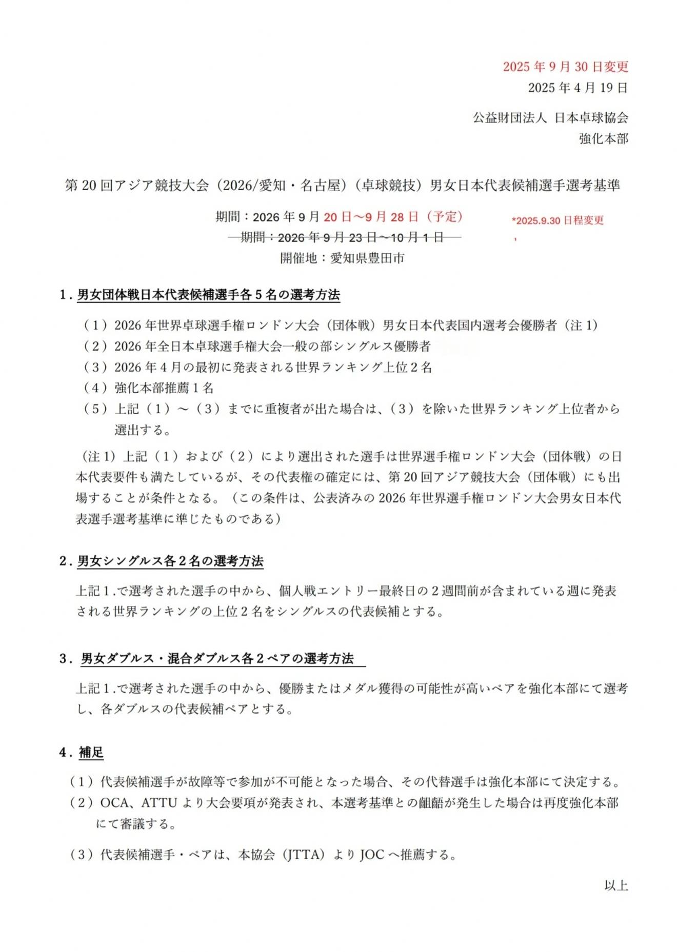 乒乓球亚运会乒乓球日本团体参赛名单 【男团】宇田幸矢、松岛辉空、张本智和、户上隼