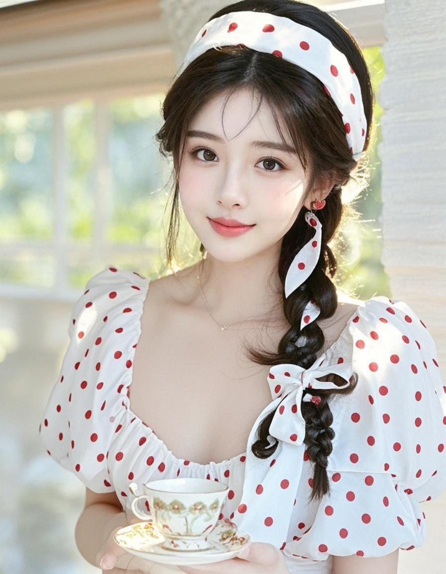 波点佳人 原来ai写真可以这么美 人生总得有一套ai写真吧 谁拍谁好看...