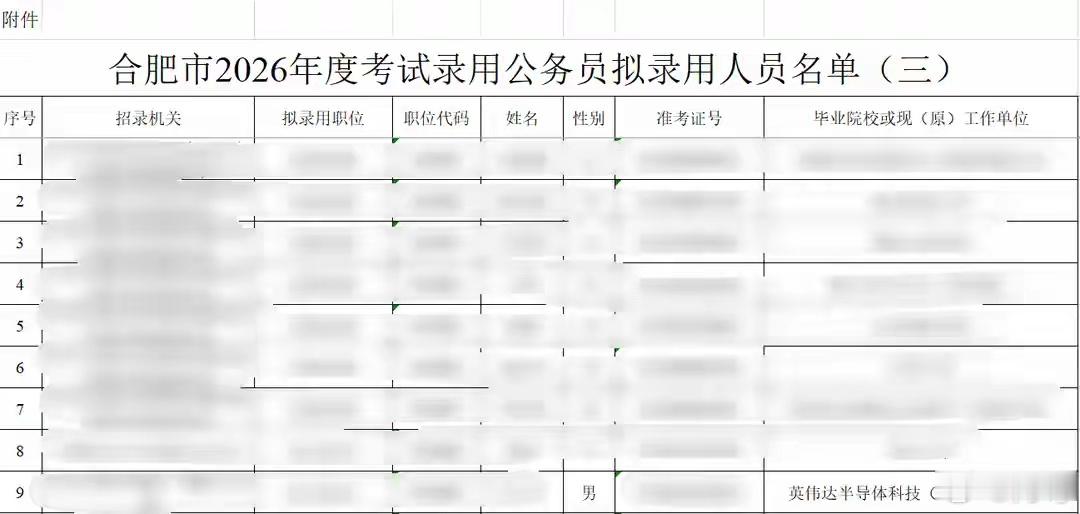 根据“合肥先锋”公众号 6 月 14 日发布的《合肥市 2026 年度考试录用公