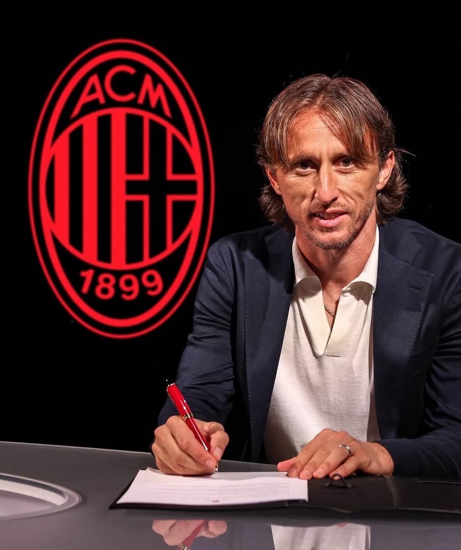 AC米蘭官方宣佈，同摩特歷（Luka Modrić）簽一年新合約到2027年夏天