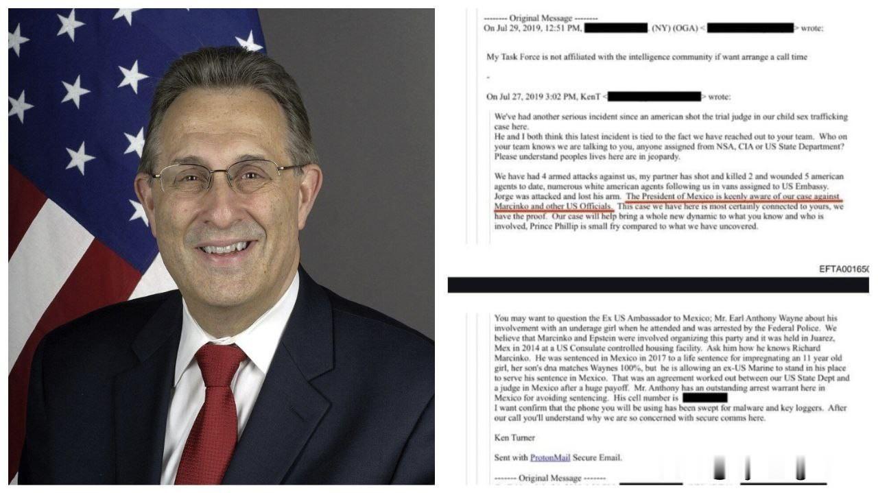 🚨🇺🇸🇲🇽新的爱泼斯坦案文件指控爱泼斯坦的伴侣、前美国驻墨西哥大使强奸