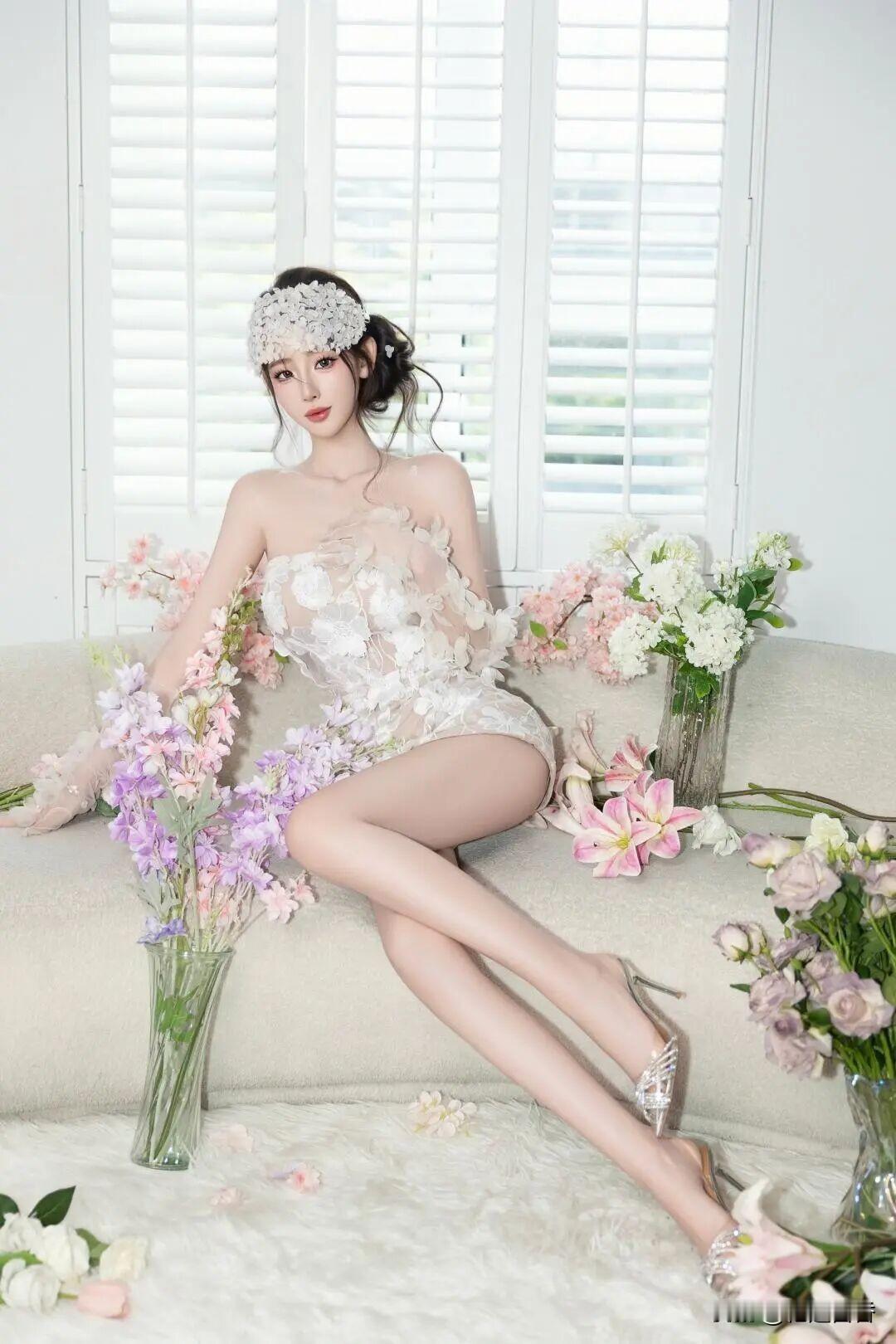 白色蕾丝仙女感爆棚，爱了爱了！