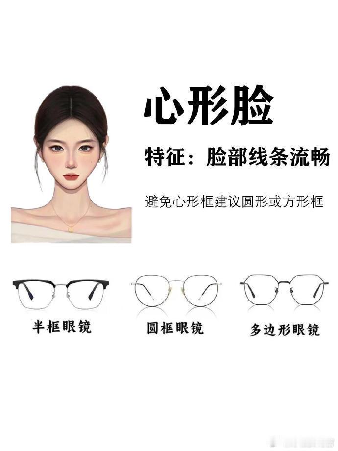 史上最全的眼镜框选择法则来了✨！镜框选对颜值翻倍 