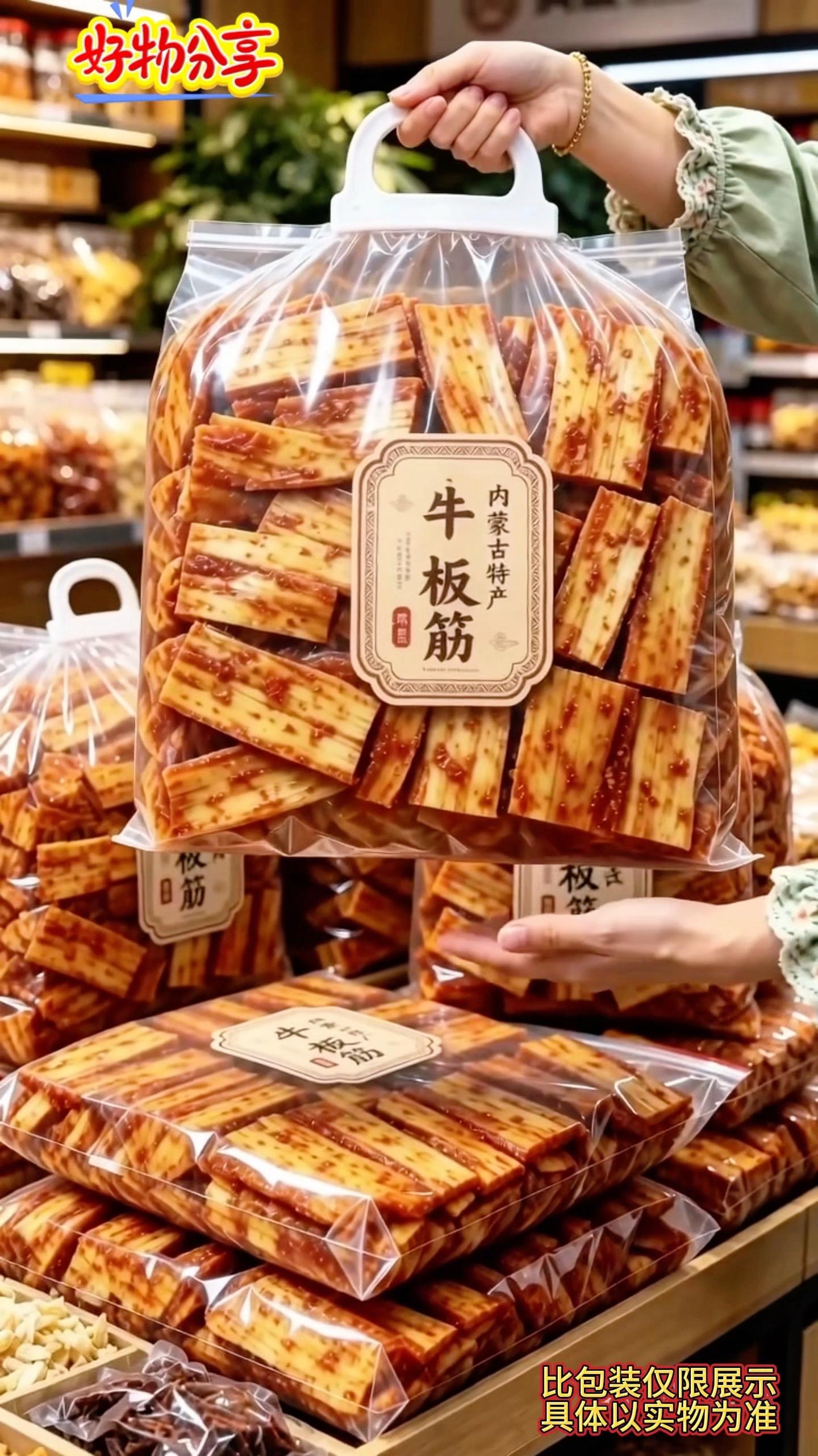 它就是被誉为牛板筋中的天花板，我真的没有吃过这么好吃的，这才是牛板筋该...