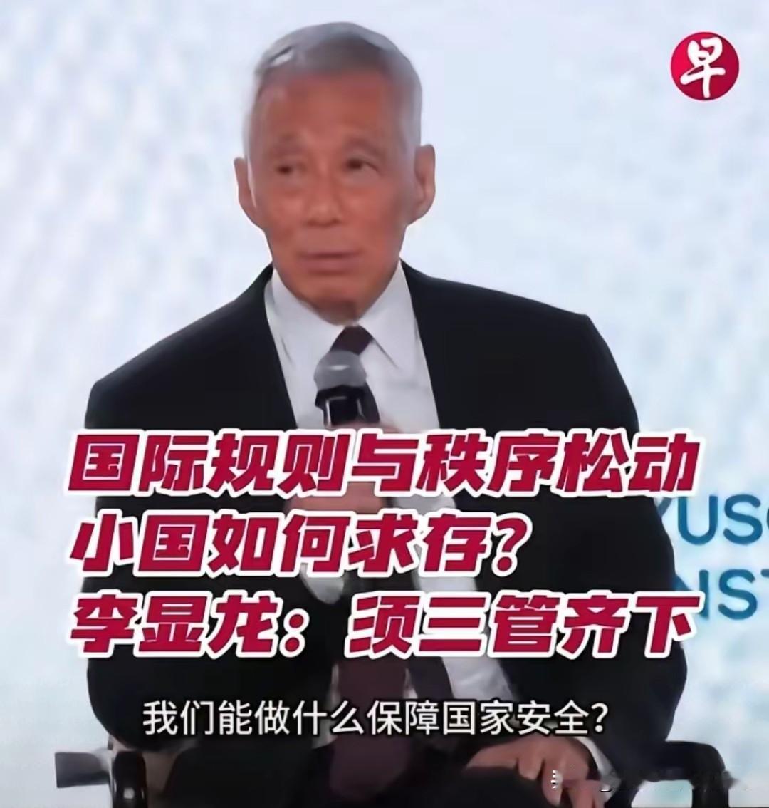 新加坡李显龙再次针对中国发言，大国博弈间的棋子而不自知

新加坡国务资政李显龙近