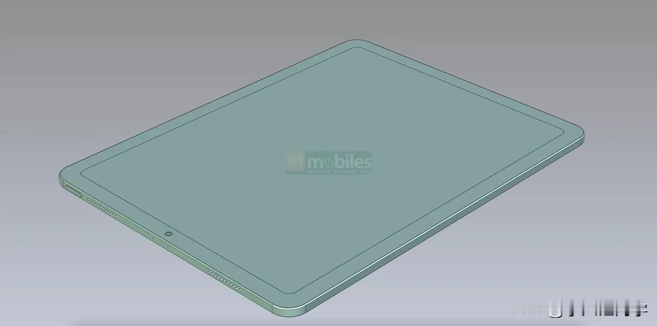 91Mobiles 曝光了 12.9 英寸 iPad Air 的 CAD 图，从