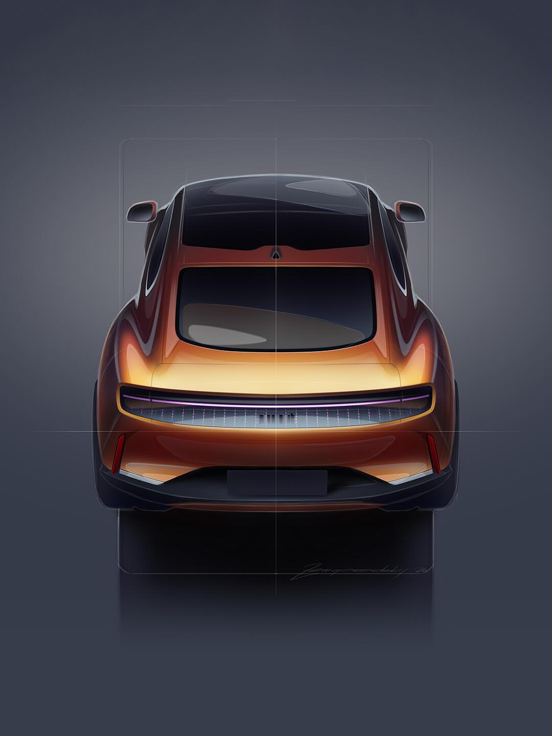 来一组smart 精灵6的设计稿也是戈登瓦格纳在奔驰的绝唱了汽车设计新车