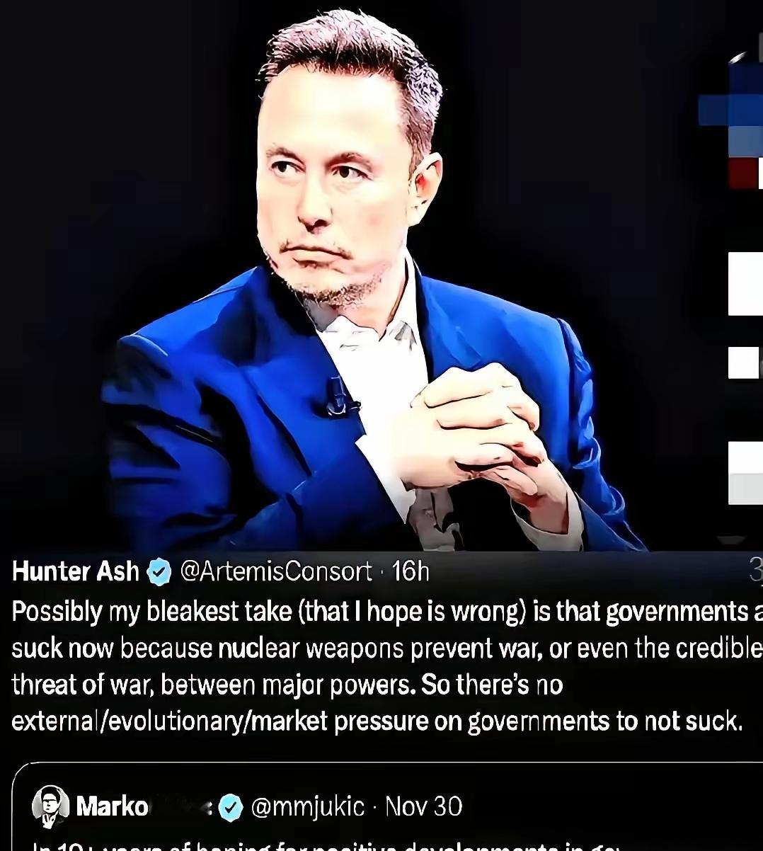 我今天就把话撂这儿。
 
谁敢动三峡大坝，动北上广深，就等于亲手在自己头顶上，引