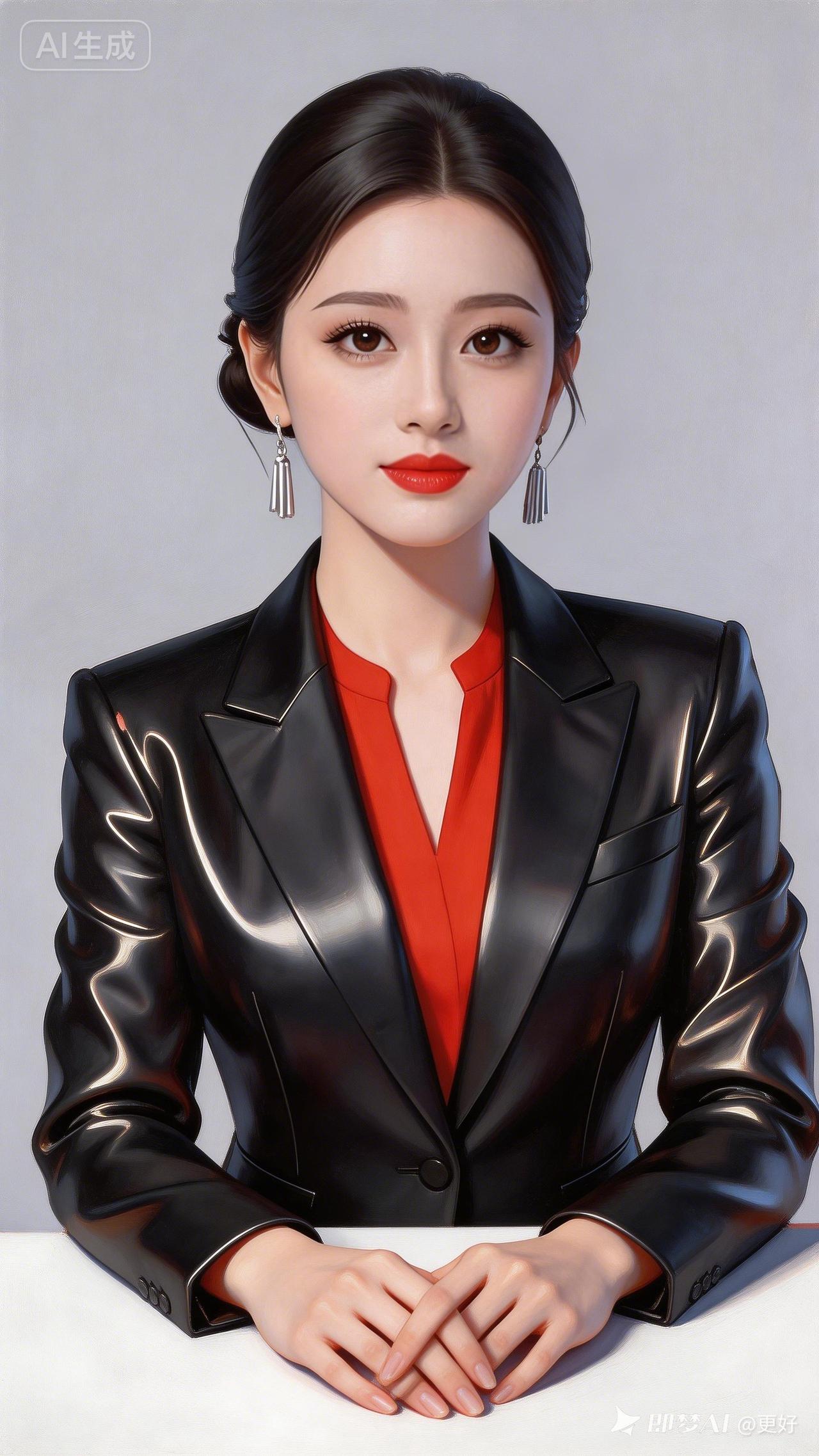 优雅职场风，红黑撞色，尽显女性魅力！💄👠