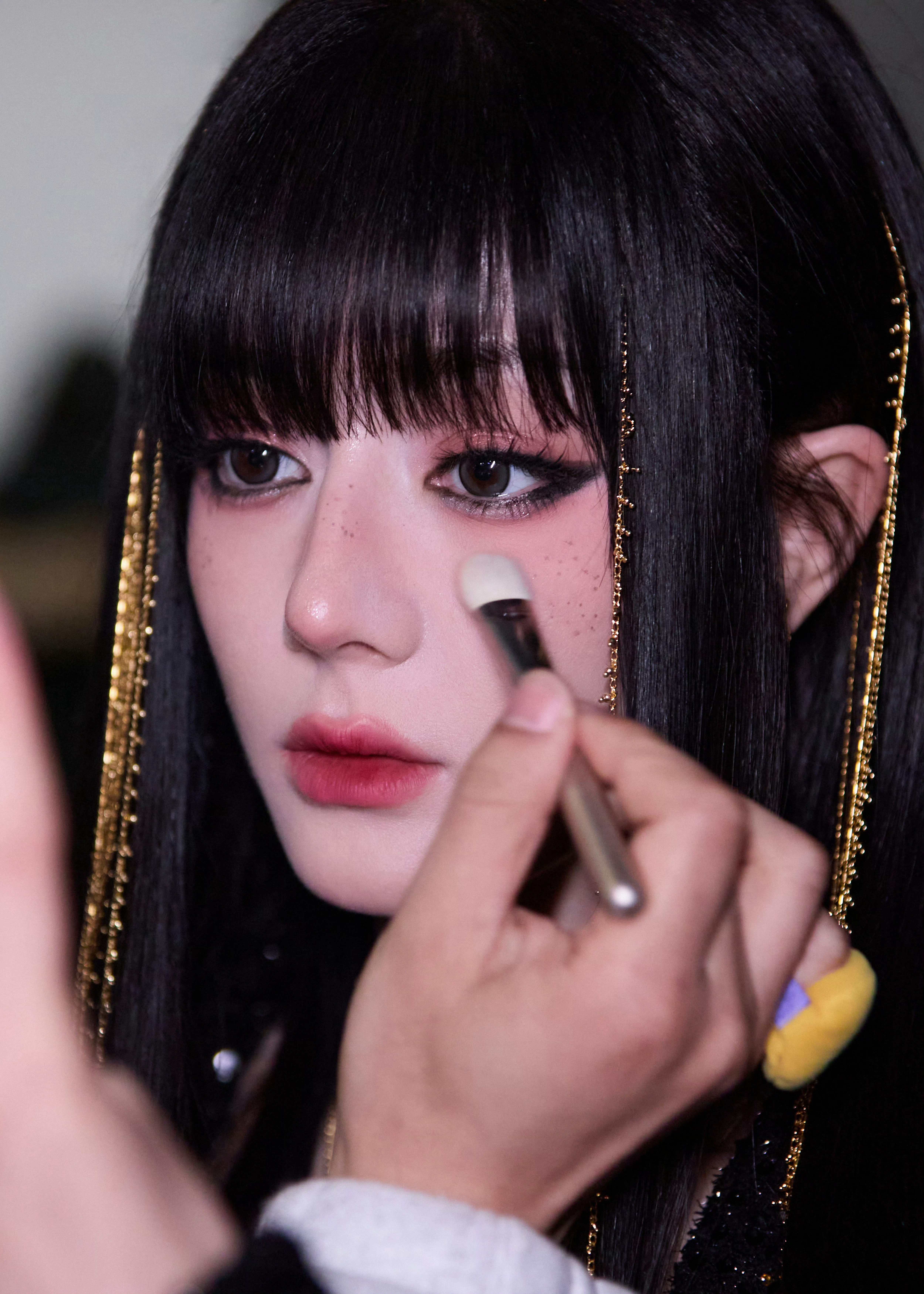 迪丽热巴让色彩的美更加具象 【迪丽热巴】bjd上妆。感觉是工作室被惊艳到了拍张记