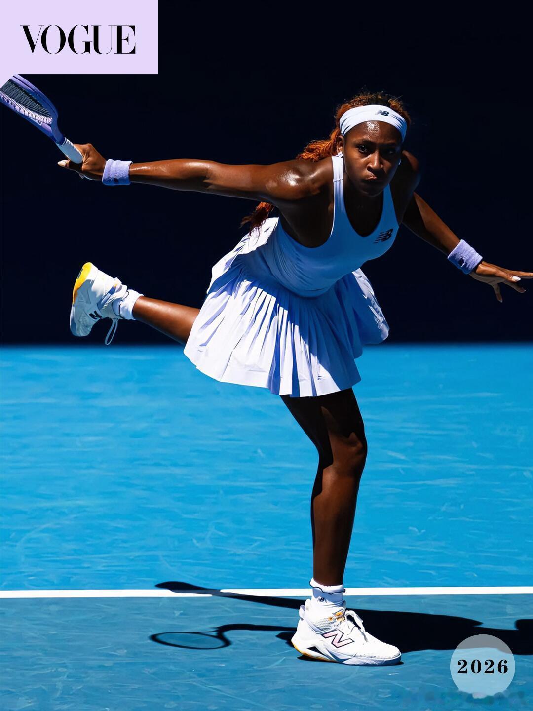 Vogue评选澳网首轮女子最佳着装高芙今年高芙的澳网战袍仍然称得上是网球时尚穿搭