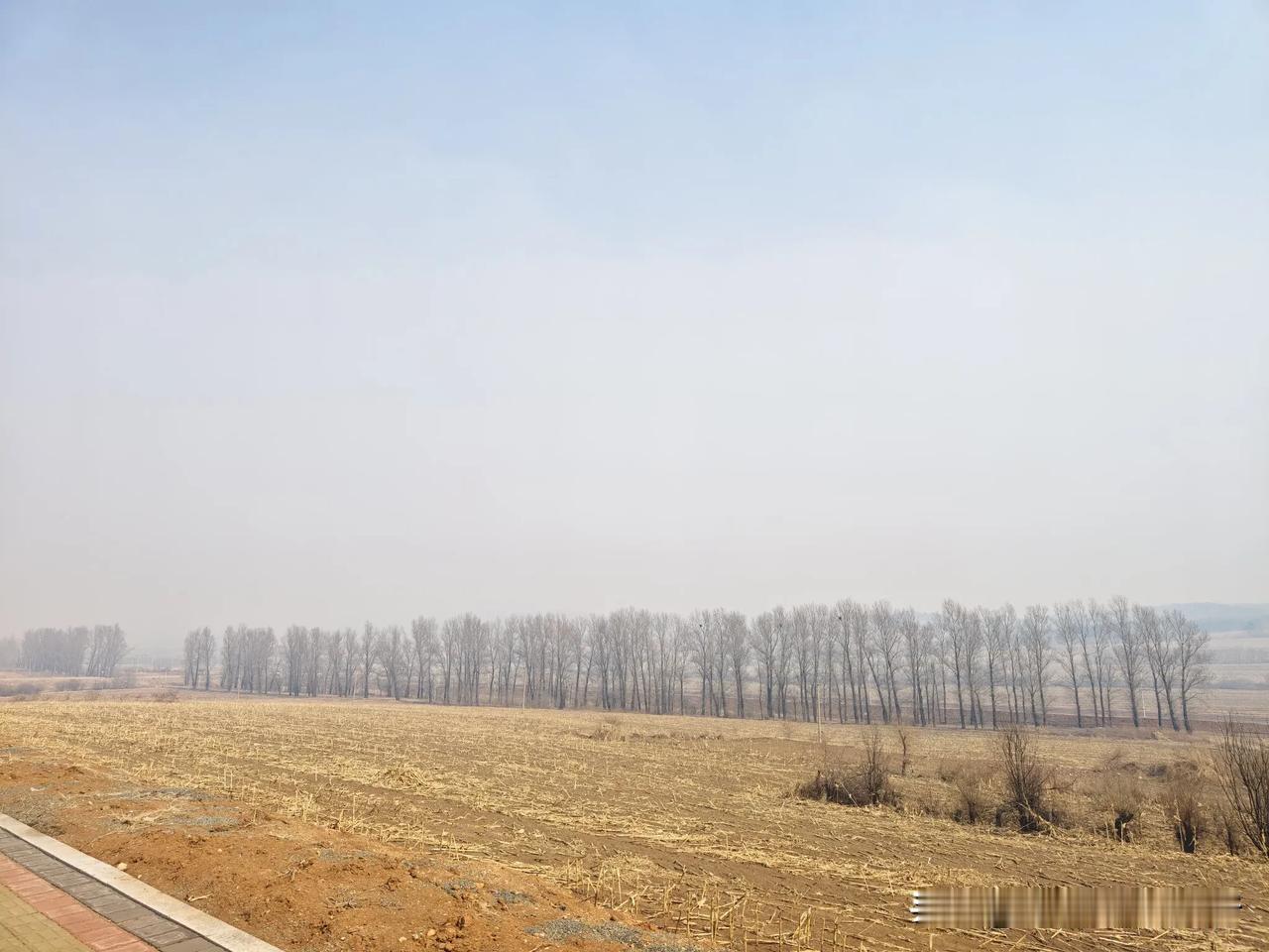 这就是长春莲花山，天气回暖了，放眼望去还是一片荒凉，河里还有残雪[灵光一闪]莲花