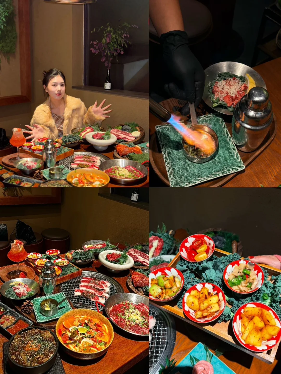 昆明市中心暗黑风烤肉！云南融合味太绝