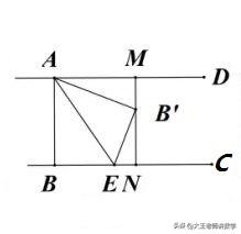 中考数学必刷题，几何题：
如图所示，已知AD∥BC，AB⊥BC，AB=3，点E是