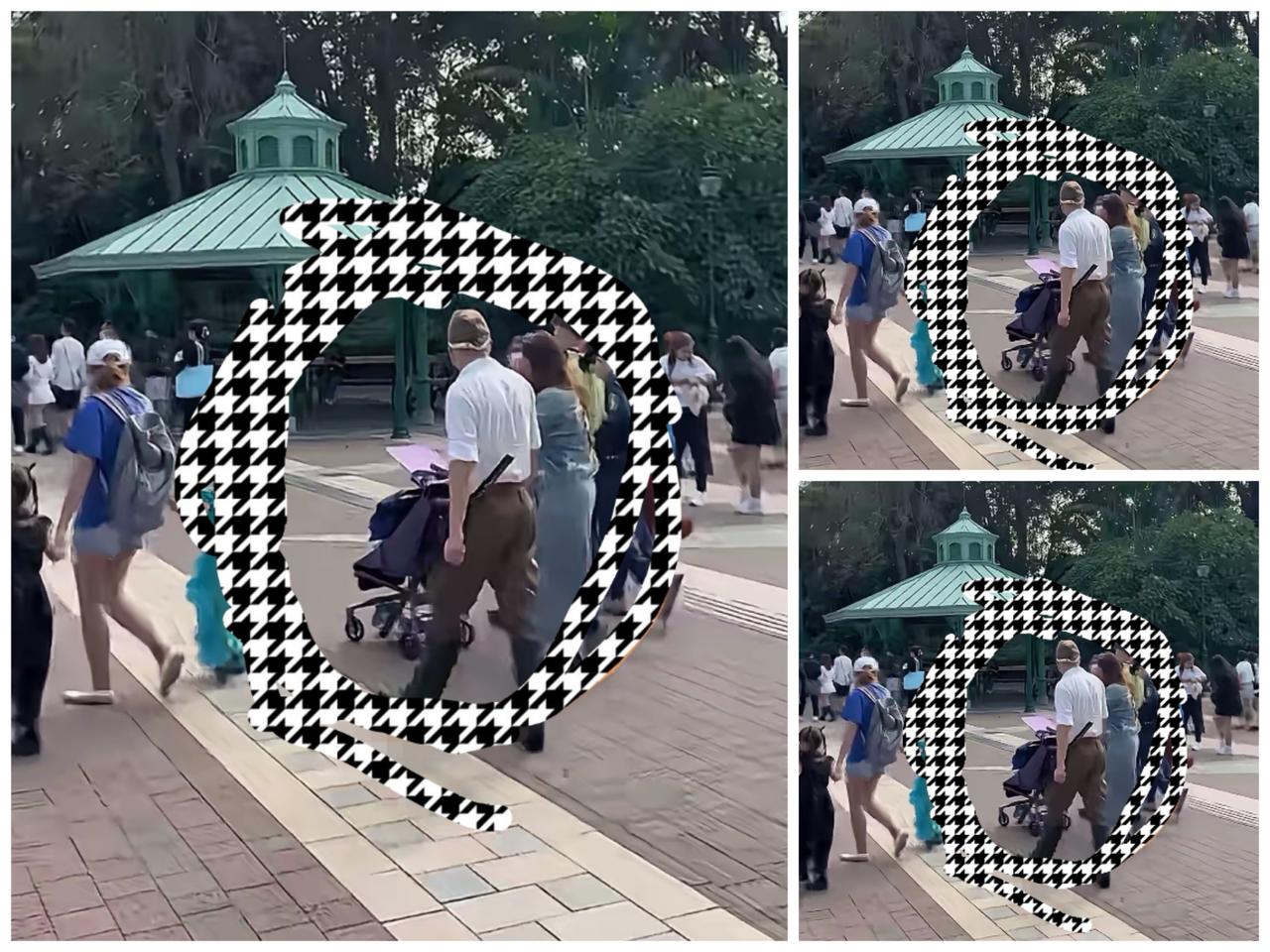 浙江一名男子，带着他的外国女友去香港旅游，结果竟然在迪士尼乐园看到了一个活生生的