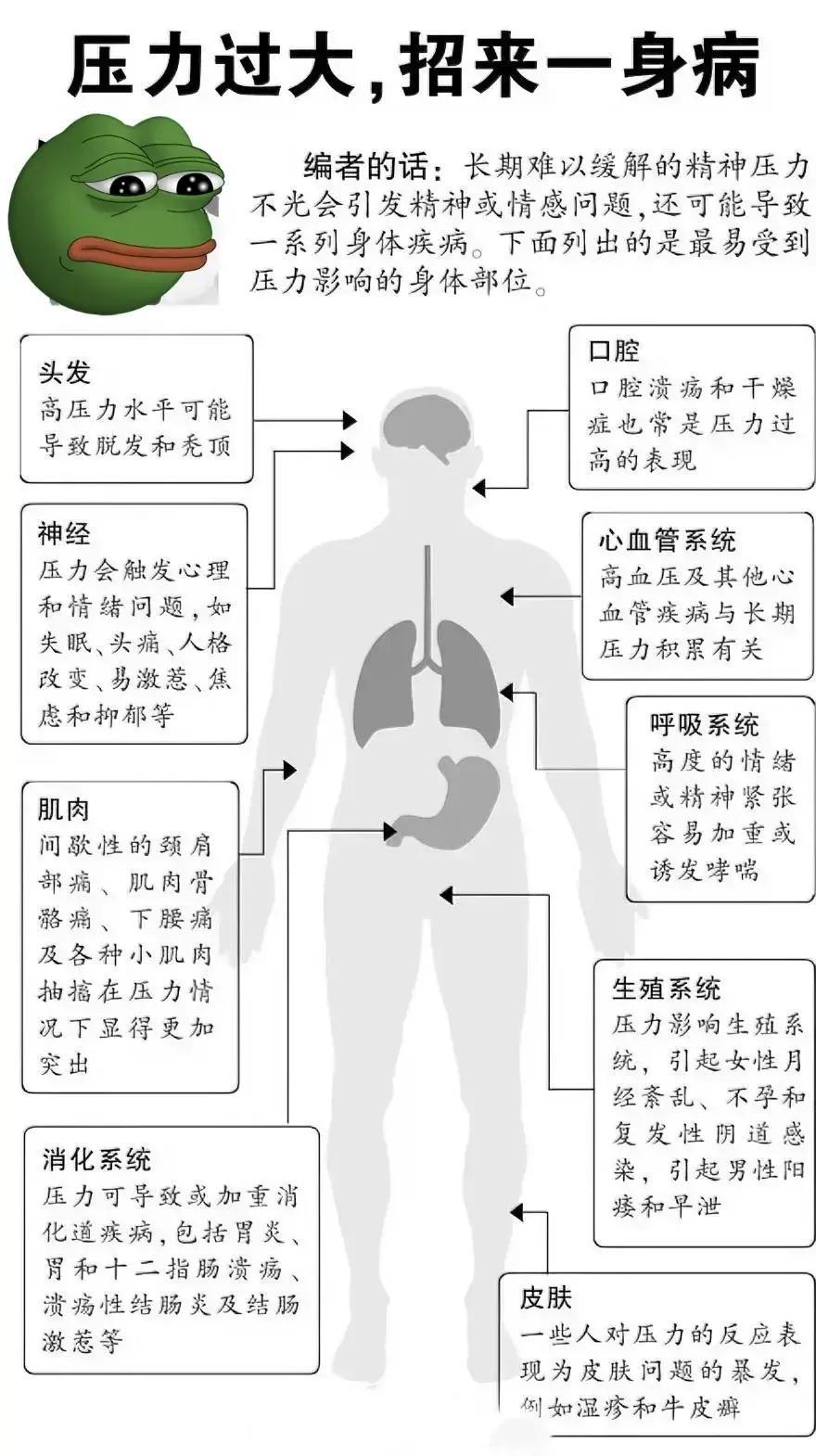 压力！
焦虑！[发怒]
它们，可导致多种疾病！

1、脱发，你以为基因遗传。
2