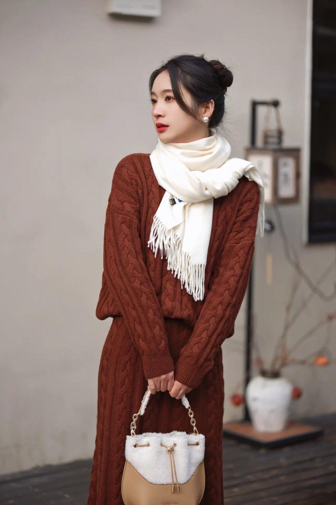 酒红色也太显白了‼️