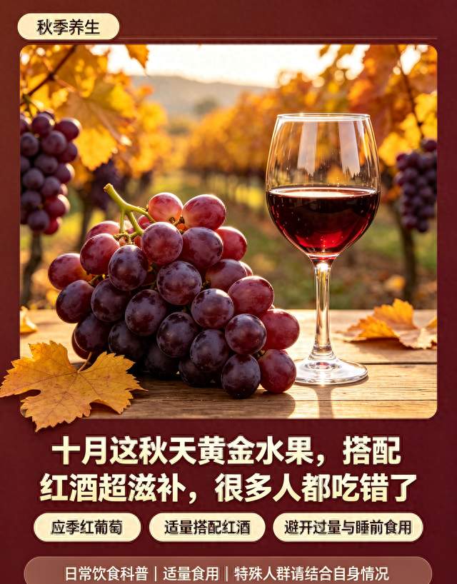 十月这秋天黄金水果，搭配红酒超滋补，很多人都吃错了