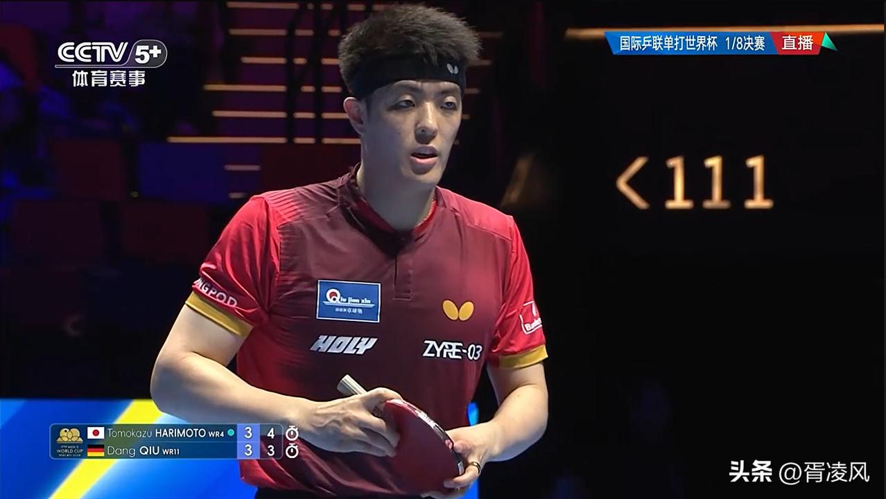 想不到，今天张本智和VS邱党，场馆居然那么嘈杂！现场有很多张本的女粉丝在高声嘶吼