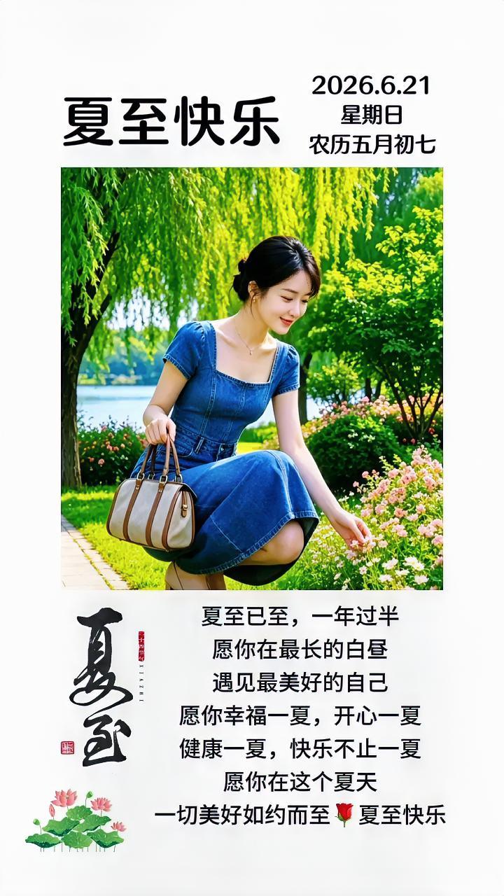 今日夏至又逢父亲节，夏至昼长，父爱绵长，夏至温柔逢父爱，温暖伴朝夕，愿世界上所有