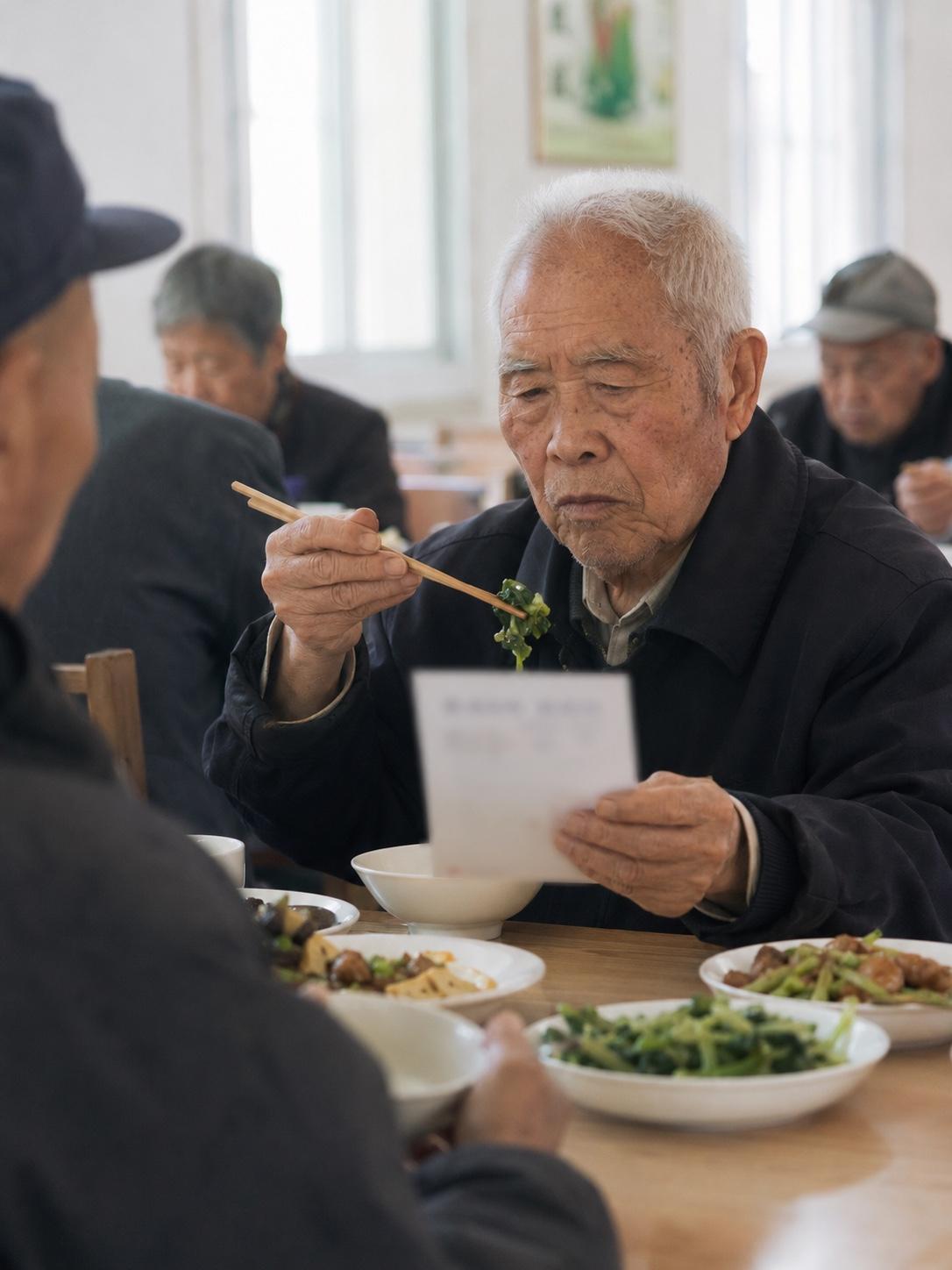 养老院的饭好不好，不能只听一句“还行”。

子女去看老人，常问“今天吃得咋样”，