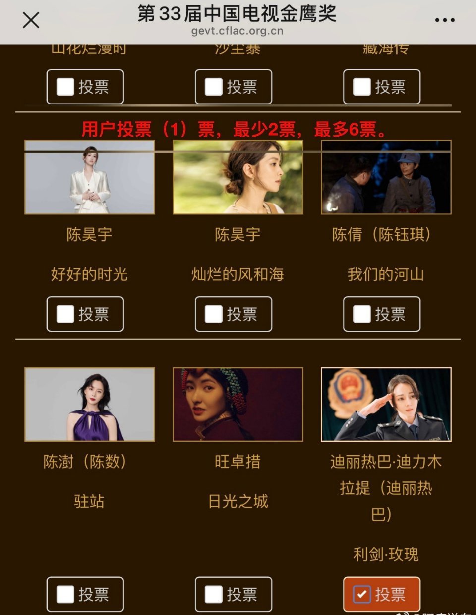 金鹰奖最佳女主角候选，呼声比较大的迪丽热巴会二封视后吗？还是其他人更有机会？