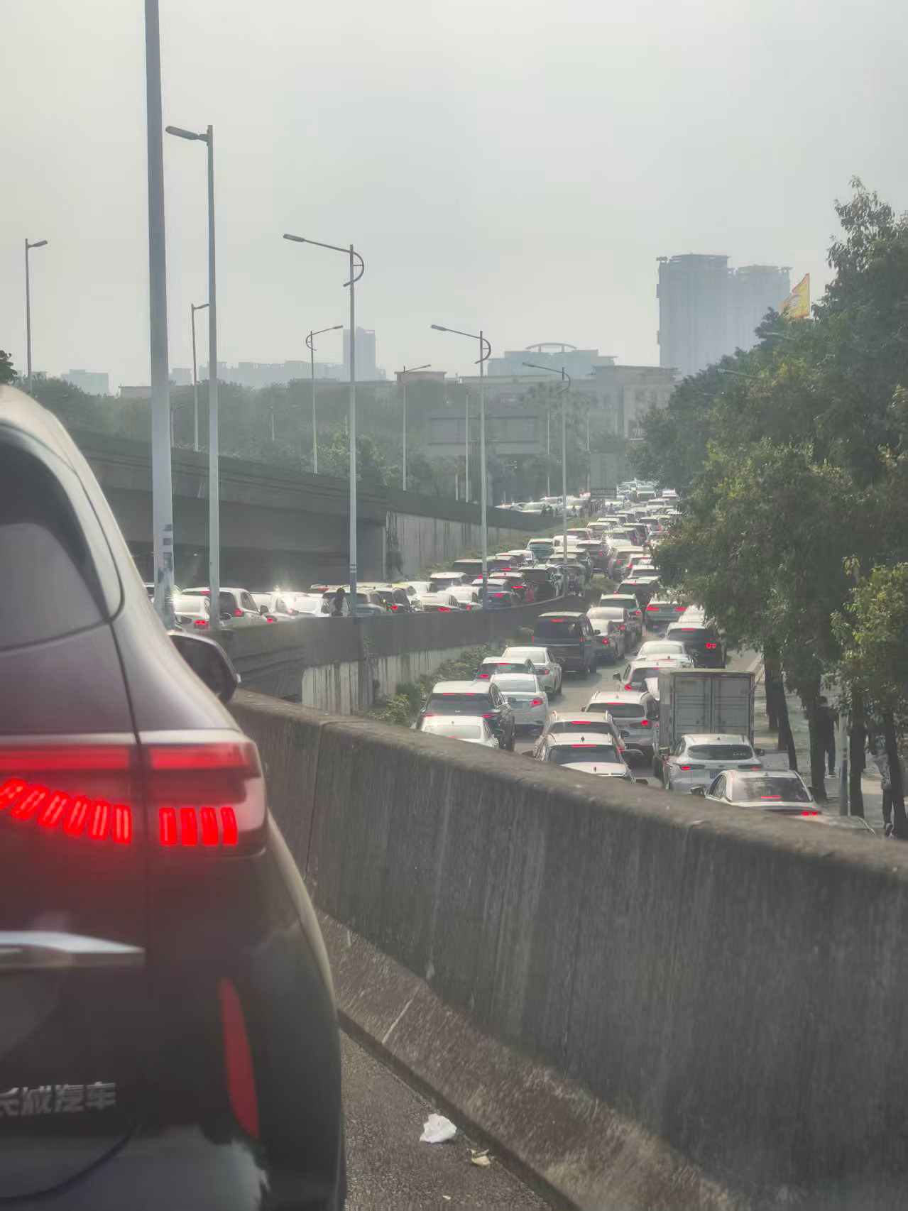 假期出游，路程20分钟，塞车两小时元旦假期