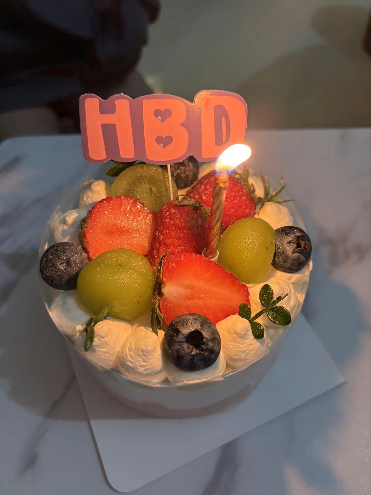 今天生日，必须快乐。