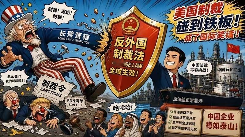 俄罗斯、日本刚不了的美国“长臂管辖”霸权，中国给刚住了；欧盟也刚不了的美国“长臂