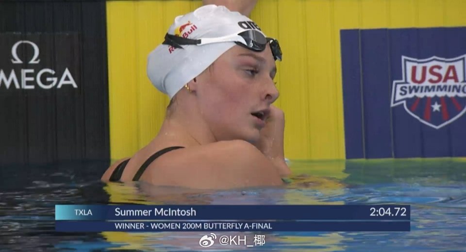 美国游泳系列赛维斯蒙特站 女200蝶决赛Summer 2:04.72 