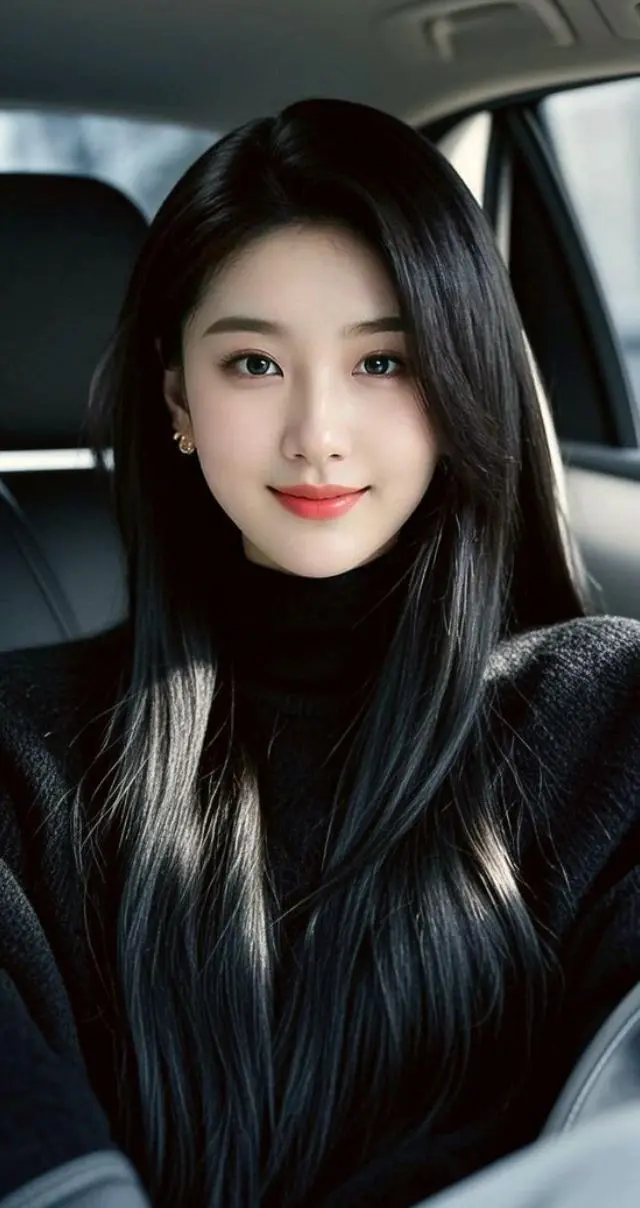 AI黑发女神的风采