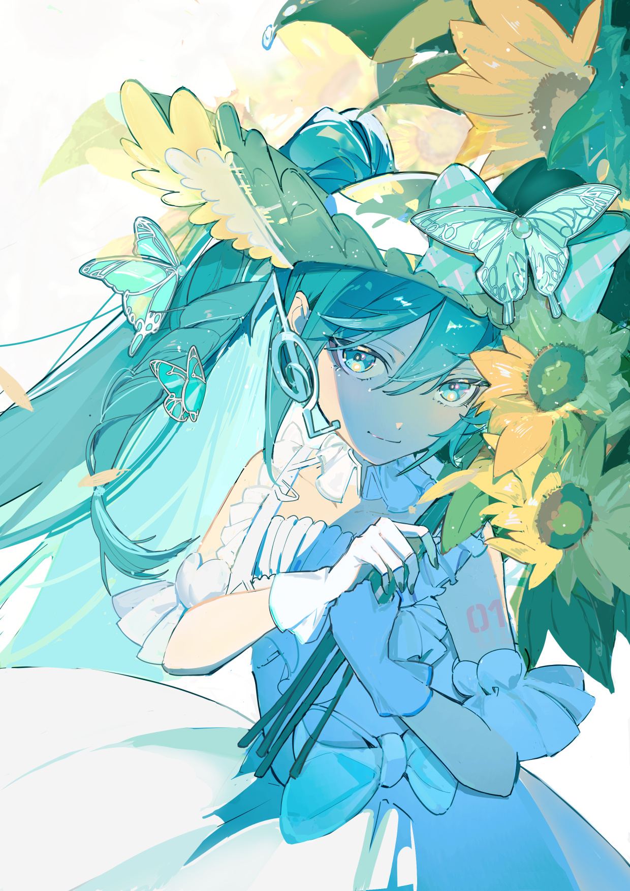初音未来动漫 我们miku公主殿下是真的好青春无敌哇.[哇]绘：Eliza_YY