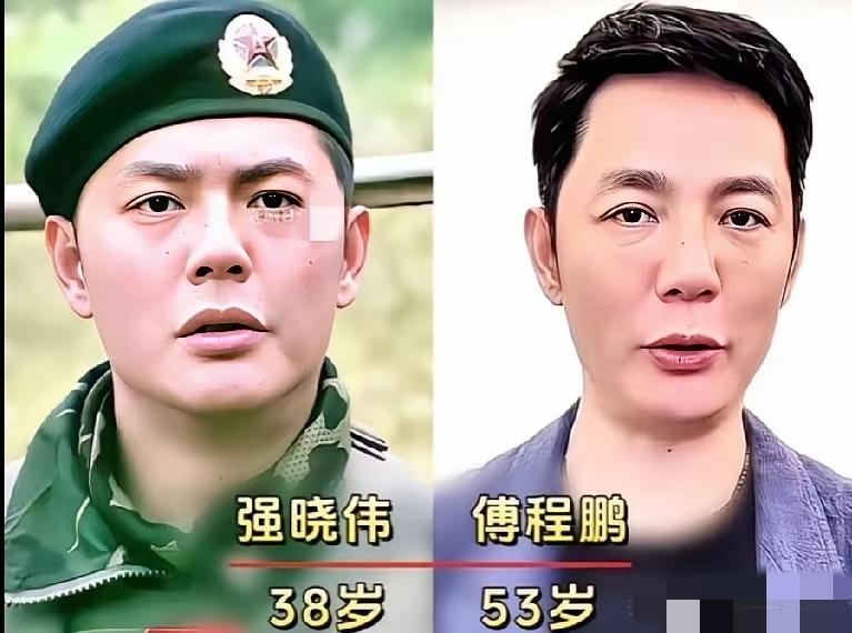 傅程鹏饰演的强晓伟，当年是孤狼小组核心，更是导演御用男主，凭硬朗军人形象圈粉无数