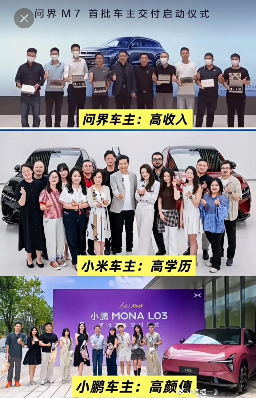 请听题理想 车主___?特斯拉 车主___?比亚迪 车主___? 
