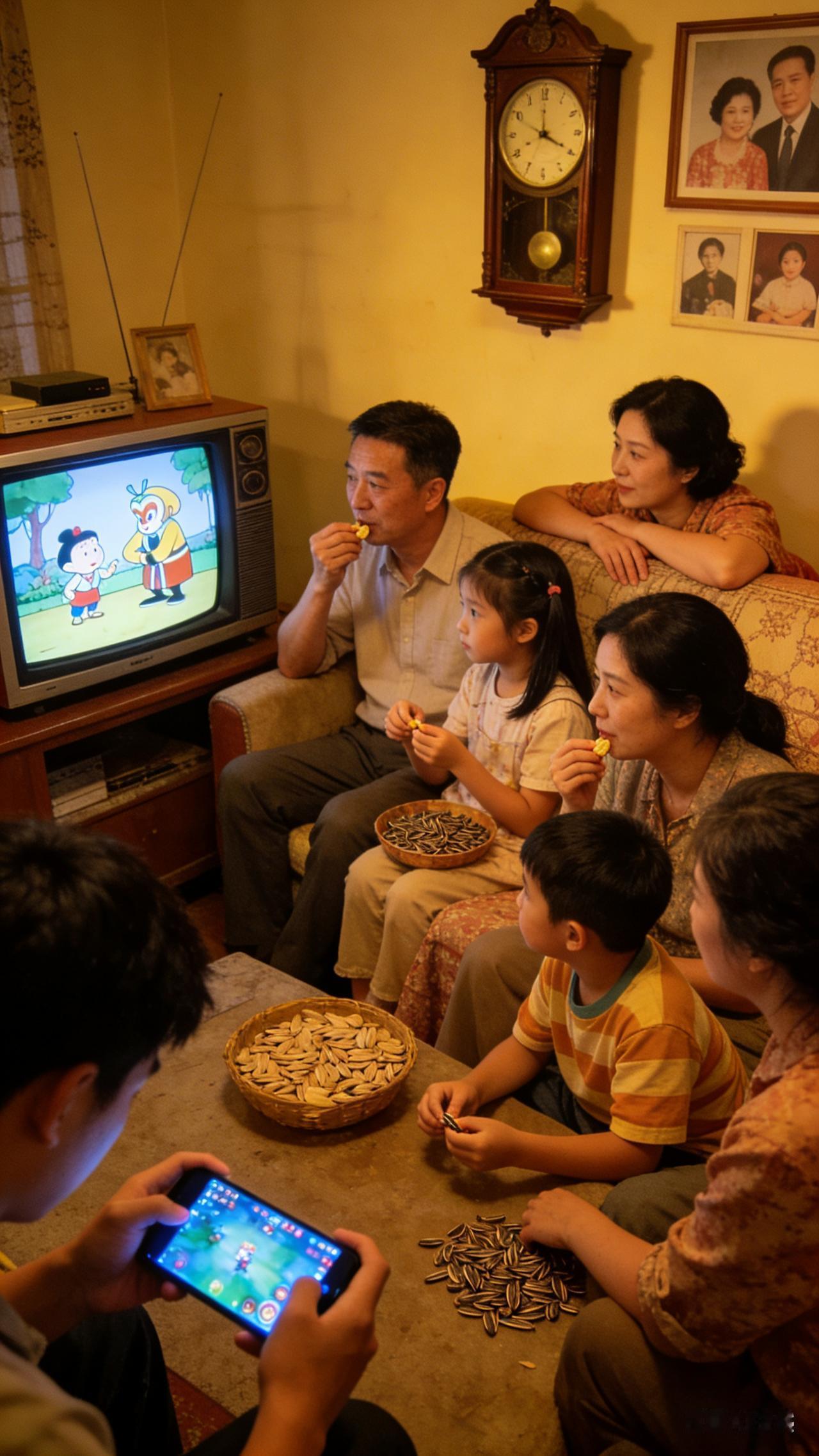 如今打开手机，短视频、影视剧、综艺直播随手可看，电视似乎渐渐淡出了年轻人的生活。