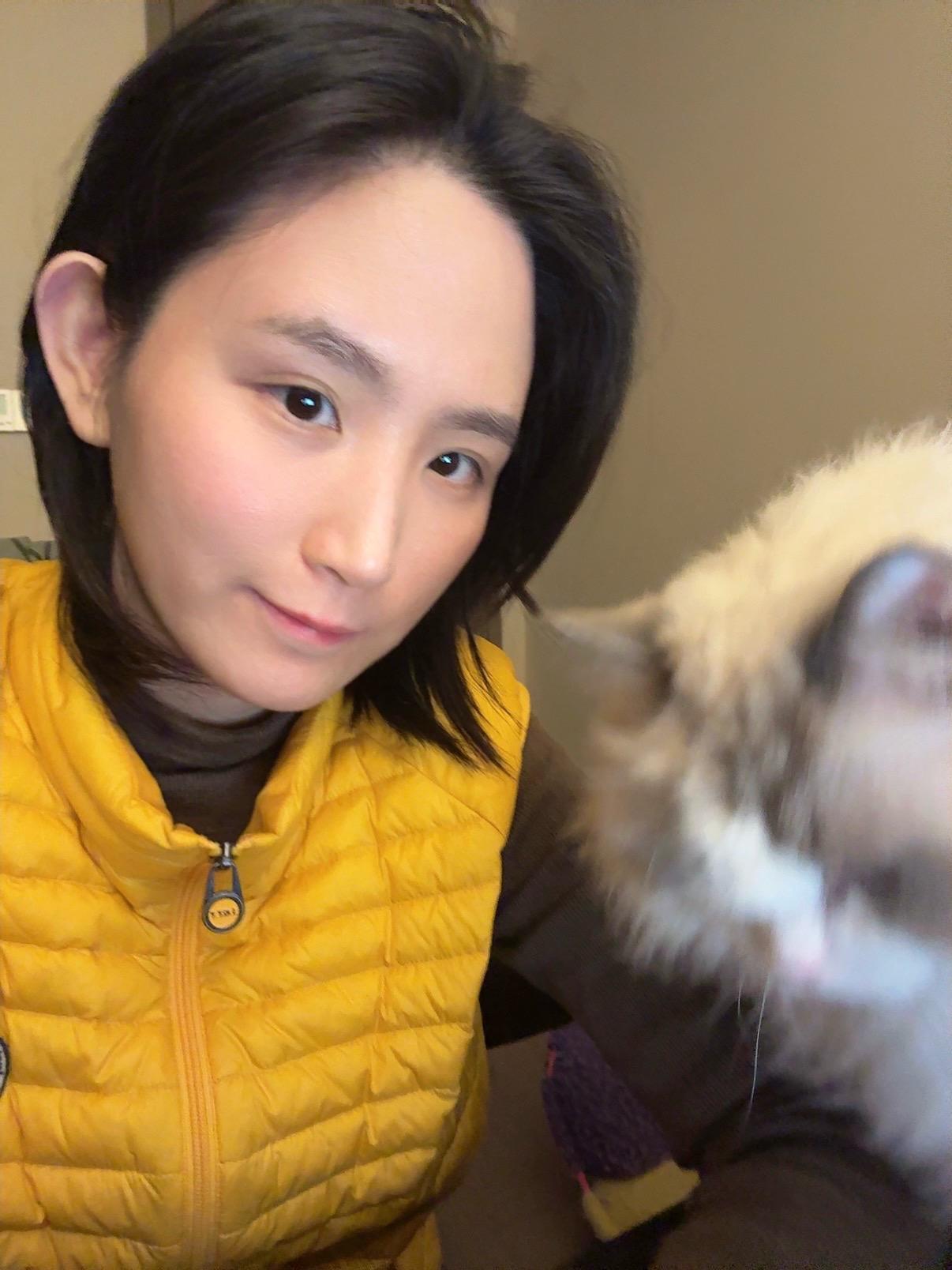 小猫小狗的爱从不会说谎 9岁猫儿依旧还爱贴贴（可我对猫毛严重过min ...