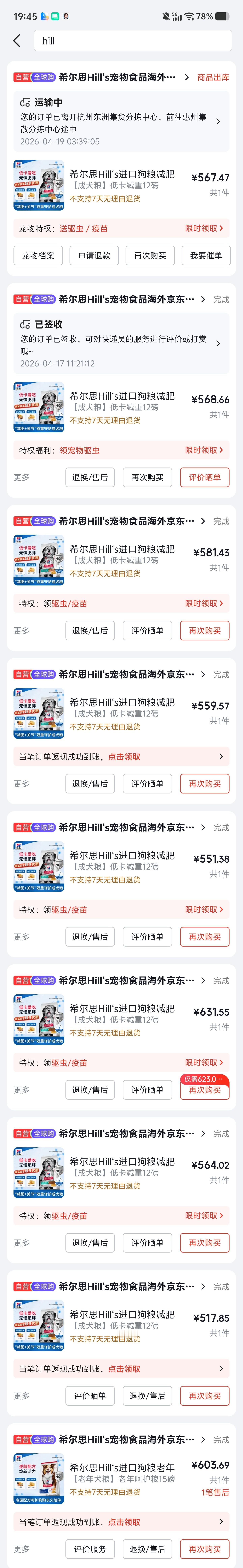 挖到一款宝藏狗粮，生怕哪天突然停产断货。一个多月哐哐囤了八九包，砸进去五千块，来