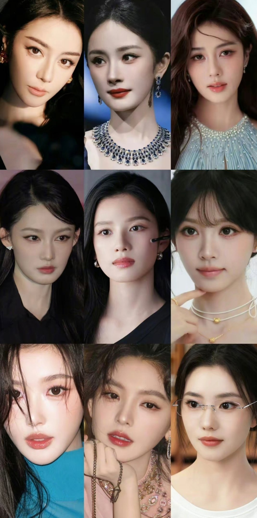 娱乐圈顶级化妆师金鹤龙给一众女明星打造的多款妆容，你最喜欢谁？迪丽热巴、杨幂、白