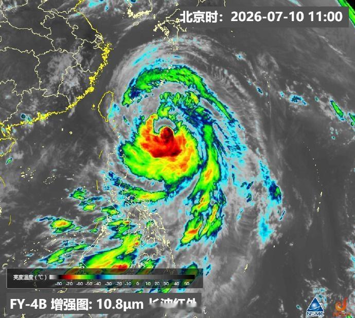 台风“巴威”正向西北方向移动，预计将于7月12日凌晨登入浙江一带沿海带来严重台风