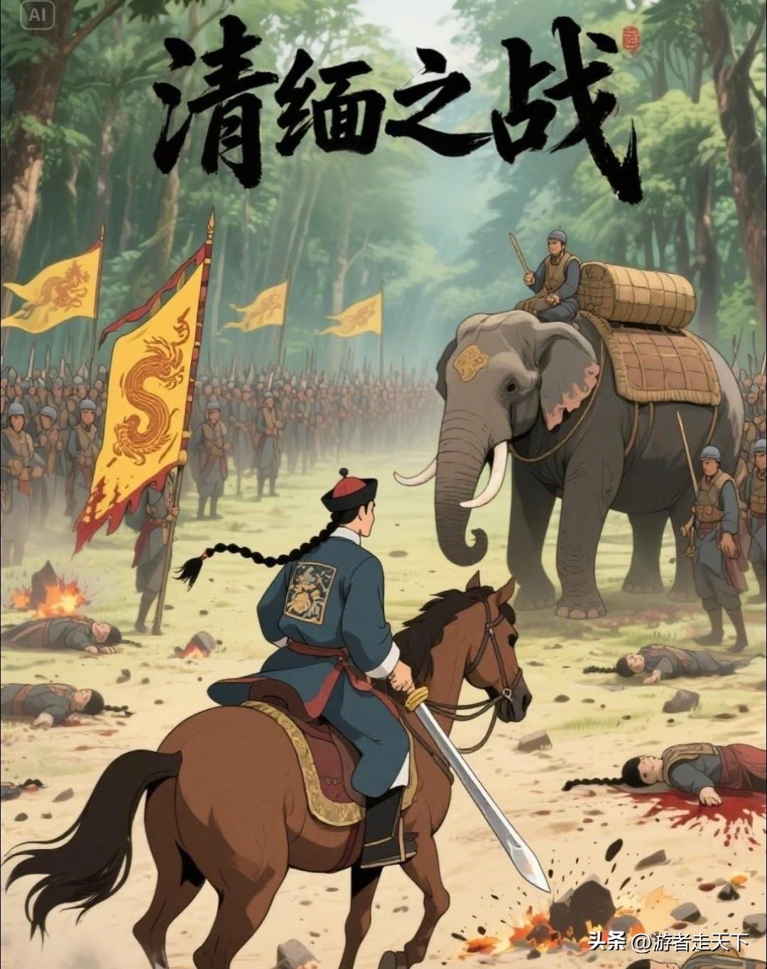 乾隆的十全武功中，哪一场打的最难？
我觉得应该是清缅战争。
这场仗一共打了7年，