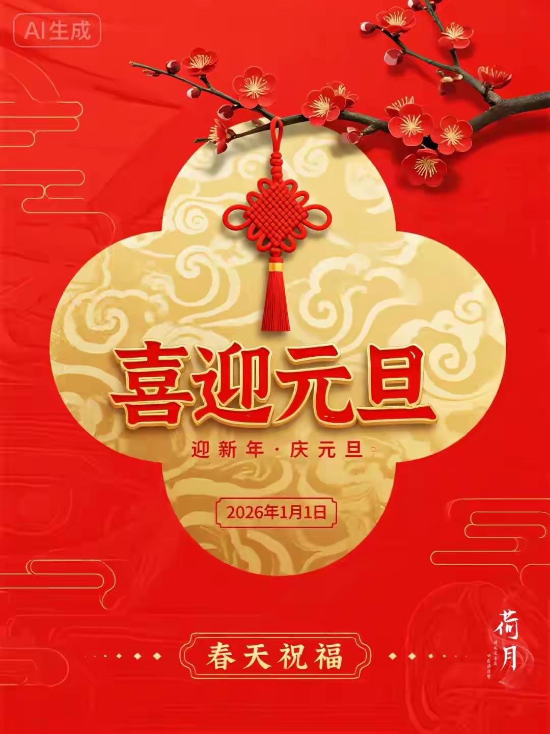 2025 Bye Bye · 2026 Hi Hi 🎇
钟声起，辞旧岁
举杯敬