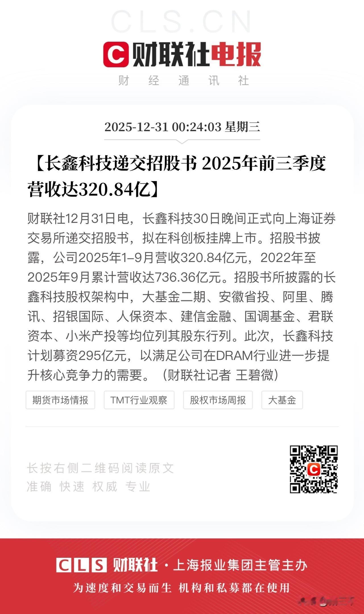 A股2025年最后一个交易日！
集合竞价又是对隔夜消息面集中反映，
长鑫IPO合
