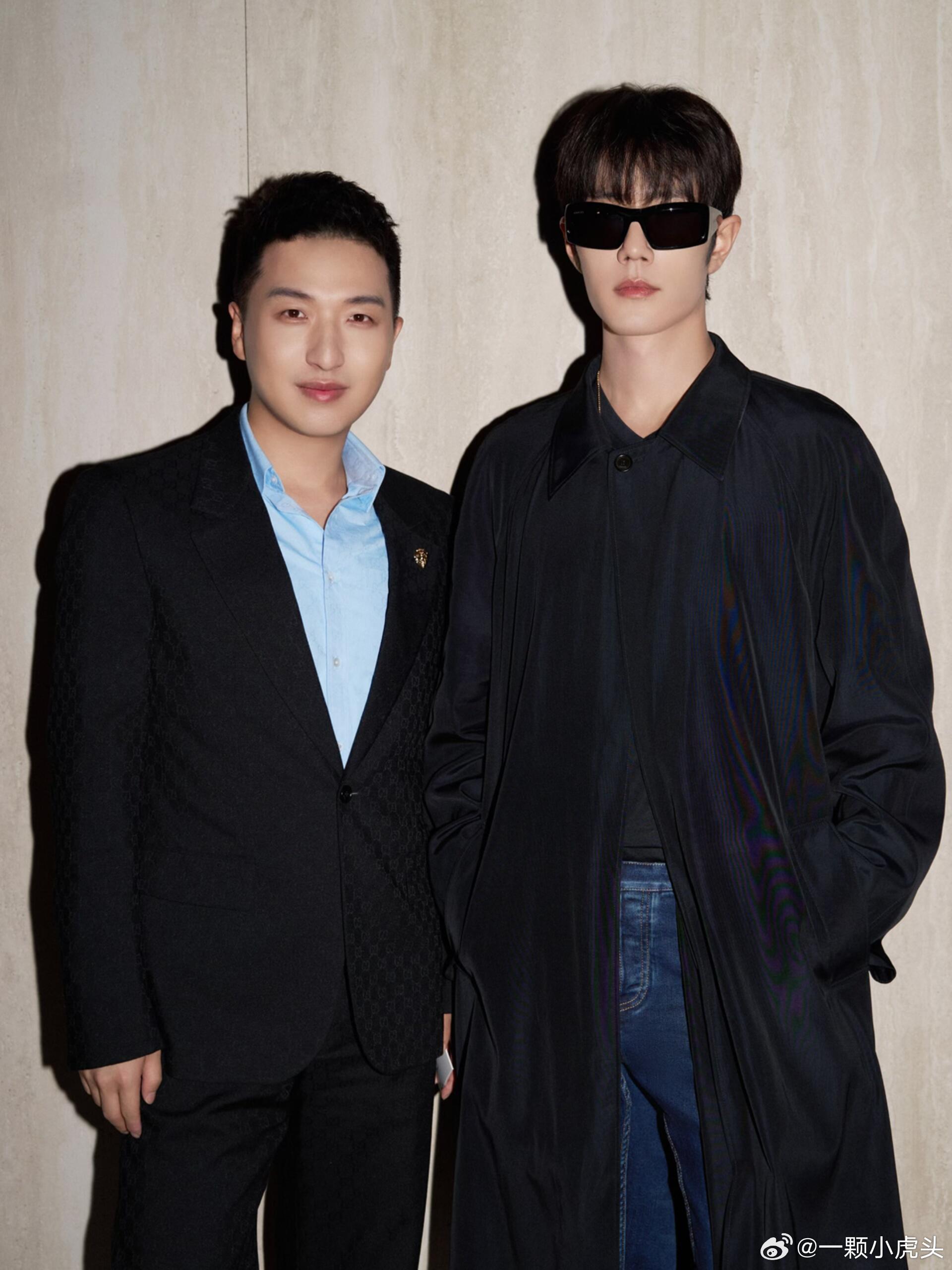 肖战米兰时装周和包先生合照，期待一个采访👏 