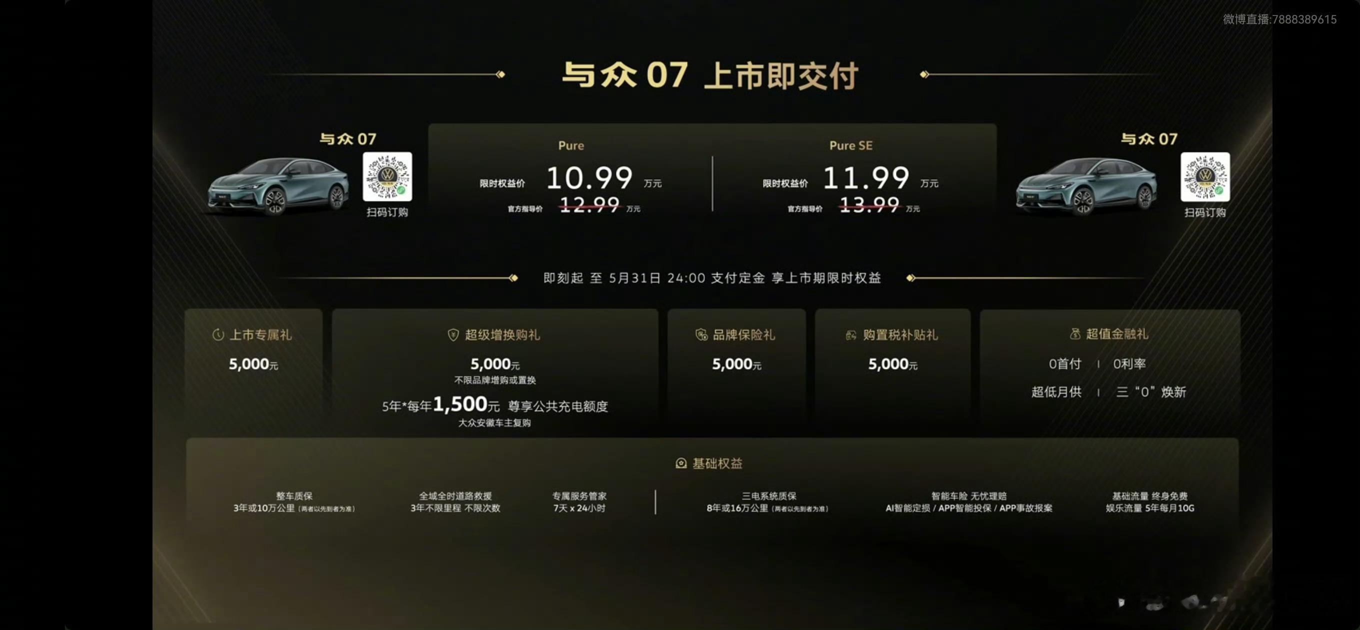 10.99万入手与众07夯爆了 大众的新能源轿车与众07只需要10万出头大家觉得