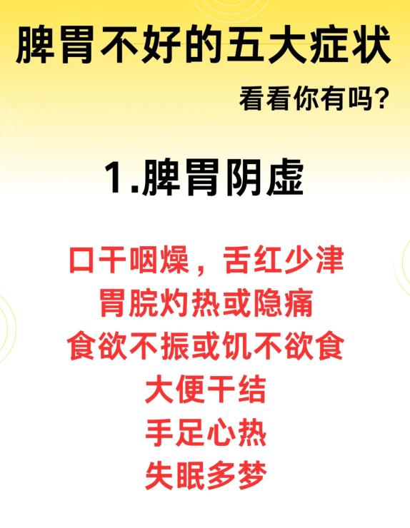 脾胃不佳的 5 大表现，看看你中了几个？