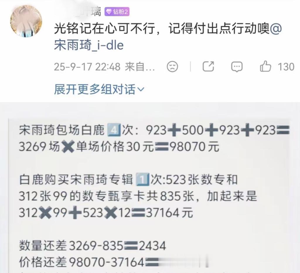 宋雨琦真体面人，粉丝别在那说什么还人情了吧哪来的人情还？ 