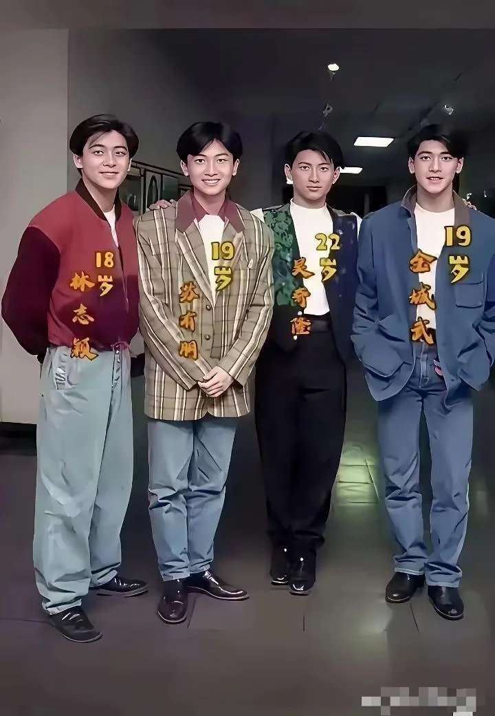 这一年林志颖18岁，苏有朋19岁，金城武19岁，吴奇隆22岁，四个处于花样年华的
