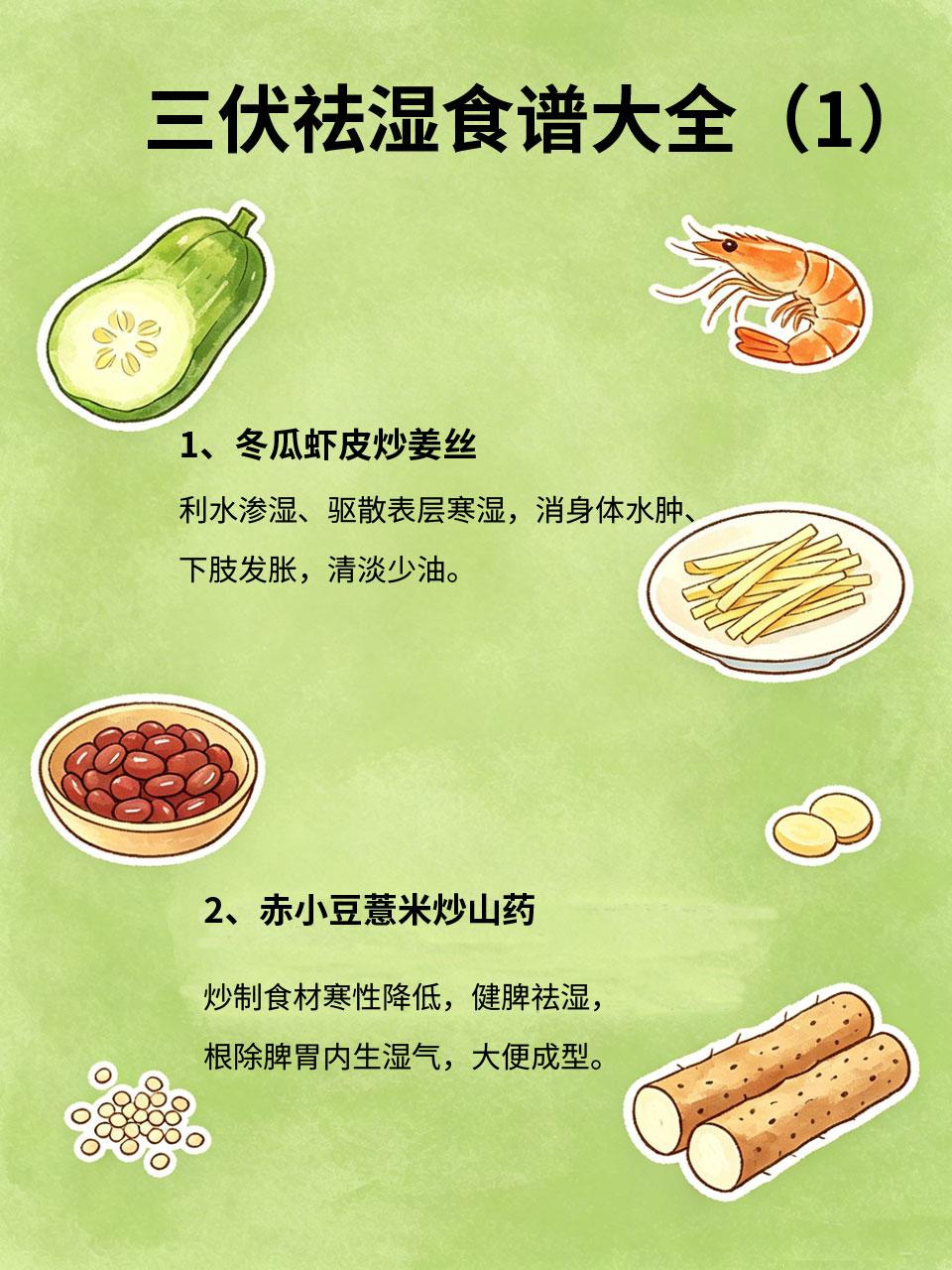 三伏祛湿食谱大全，4道家常菜，吃走体内常年湿浊
三伏天湿气最重，常年湿气重、舌苔