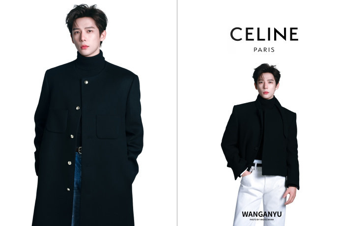 王安宇CELINE首位中国男大使 王安宇官宣成为CELINE品牌大使！这组黑白格