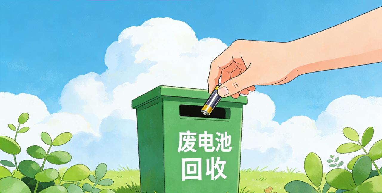 ✅ 普通5号/7号干电池（标“无汞环保”）：可直接随生活垃圾扔，无需集中回收。